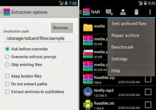 winrar para android